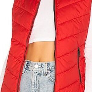 The North Face Red Quilted Puffer Vest